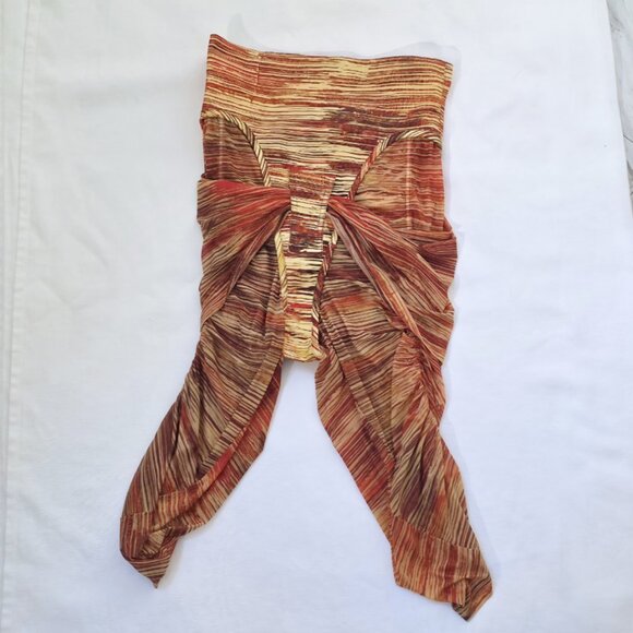 Charlotte Knowles Pulp Shorts in Hard Stripes Red - Picture 5 of 12